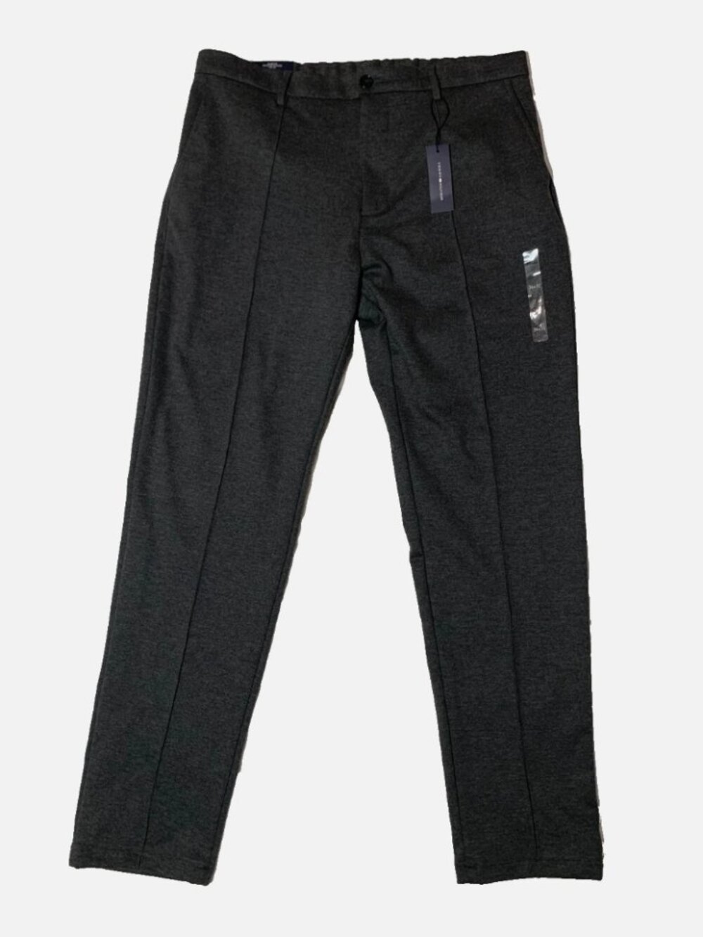 Tommy Hilfiger TH Flex Pants Mens 36x32 Grey Slim Fit Stretch Chino Dress NWT